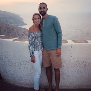 American Eagle Striped Smoked Top